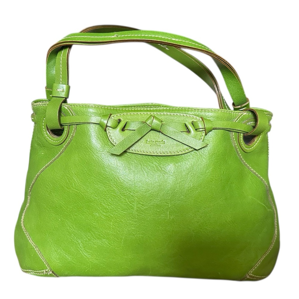 EUC Rare Vintage Kate Spade Leather Green Bag